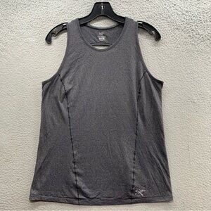 ARC'TERYX Tolu Tank Top Women’s M Sapphire Gray Sleeveless Anti-Odor Open Back